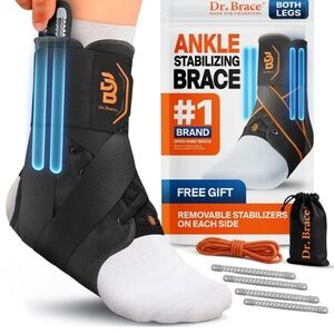 NWT DR. Brace Black Ankle Stabilizing  Brace